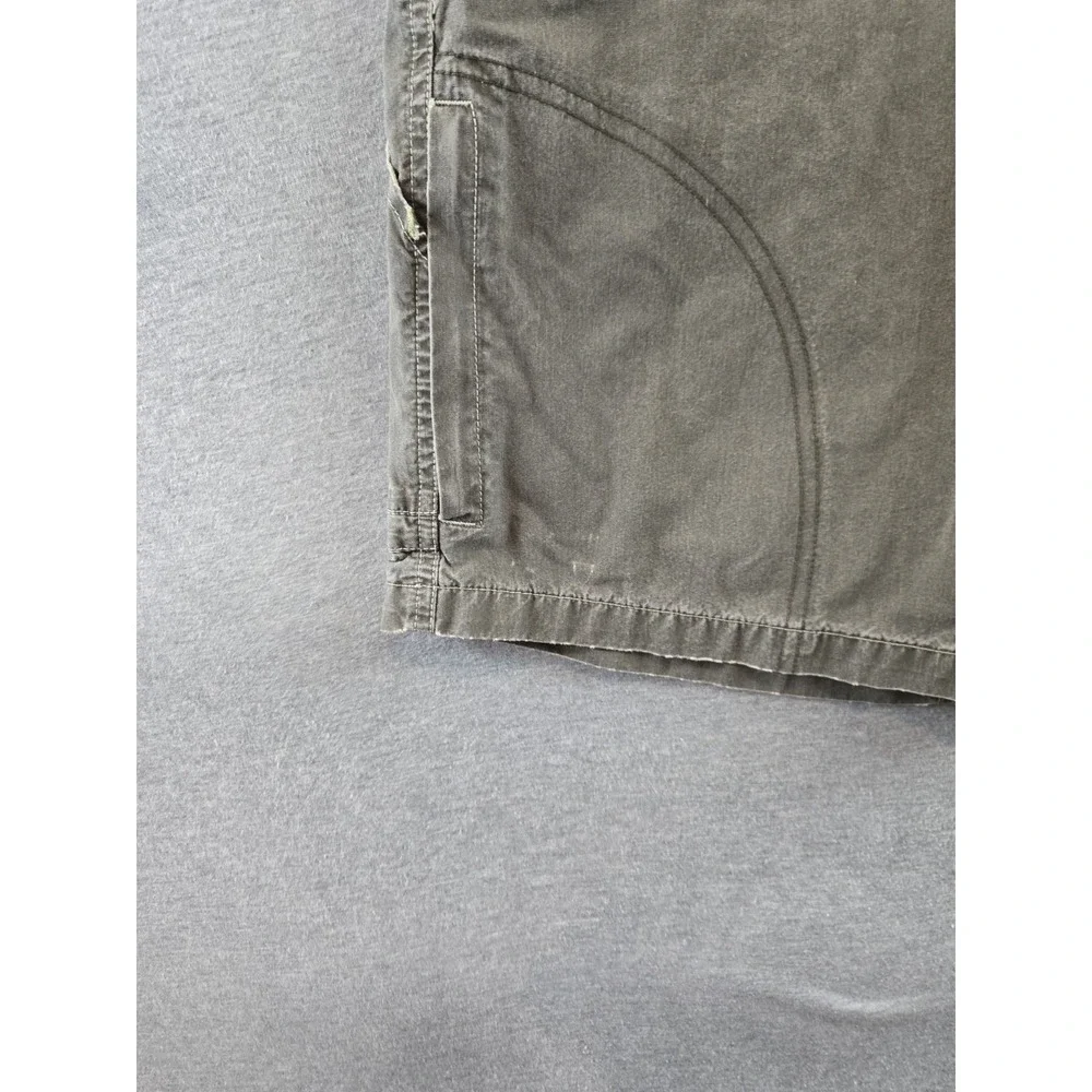Kuhl Shorts Men's 34 Olive Ramblr Vintage Patina Dye Cargo Hike Climb Camp‎ 10" - Picture 8 of 16